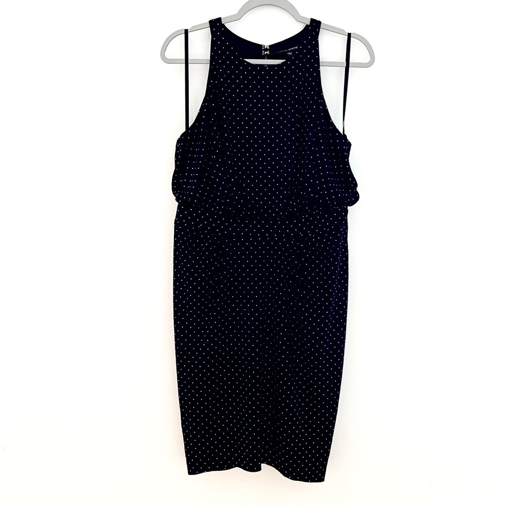 NWT Cynthia Steffe Swiss dot Black cocktail dress